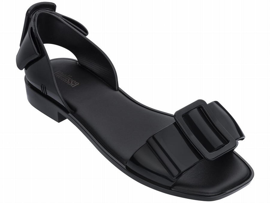 Sandalias Melissa Aurora Mujer - Negras - Argentina AVP-603798